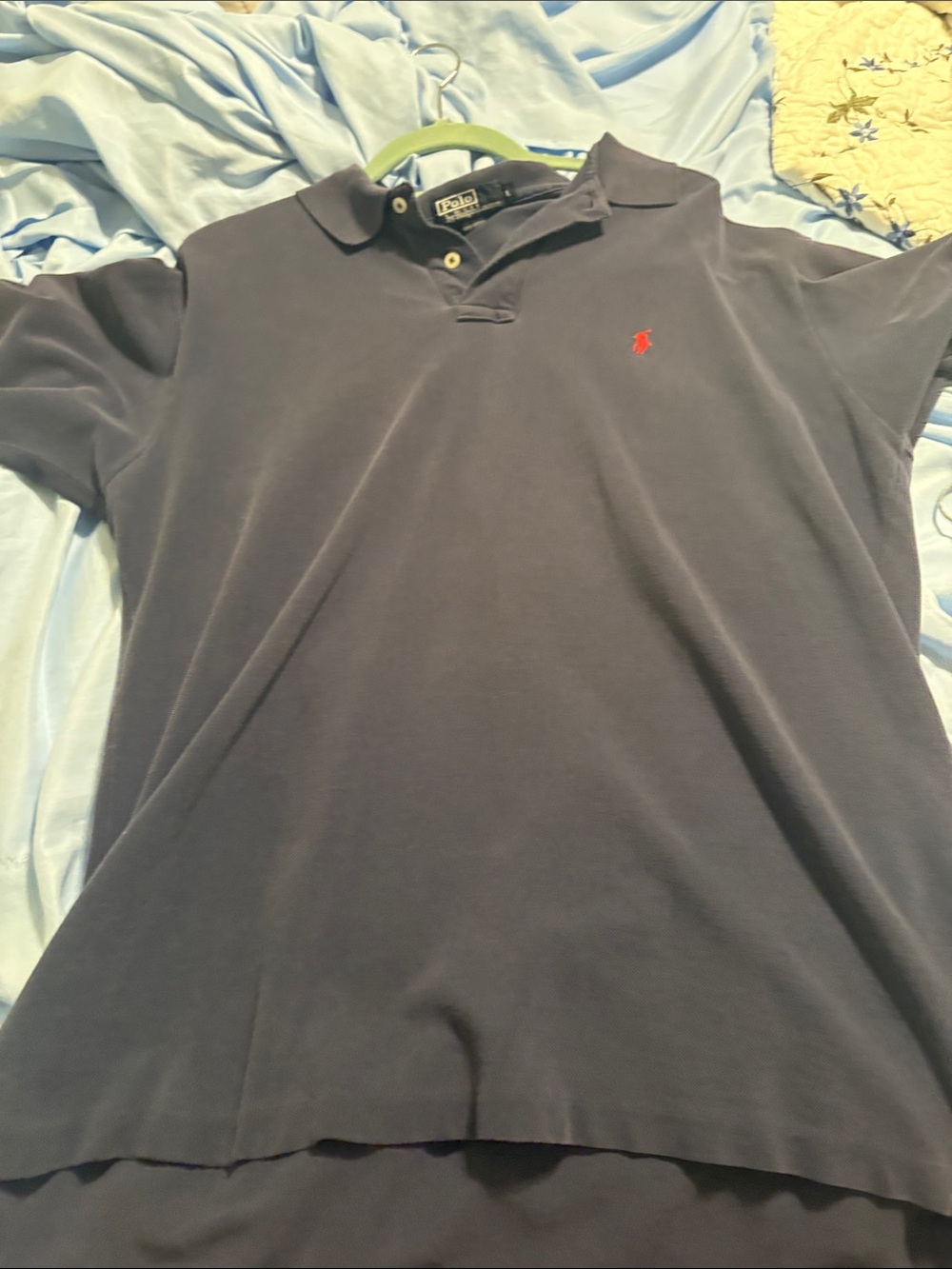 Polo by Ralph Lauren Navy Polo with Red Pony Logo